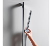 hansgrohe Pulsify S Set de douche 100, 1 type de jet économie deau+, barre de douche 65 cm, 24373000, 24373000, Colorazione: cromo