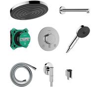 Hansgrohe Pulsify S set doccia da incasso con termostato con soffione nero 24624340