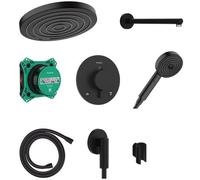 Hansgrohe Pulsify S set doccia da incasso con termostato con soffione nero 24624670