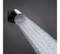 Hansgrohe Pulsify S soffione 105 1 tipo di getto (EcoSmart Green), 24132, Colorazione: Nero opaco