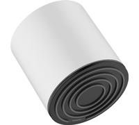 hansgrohe Pulsify S - Soffione doccia a risparmio idrico 6 l/min (EcoSmart+), Doccia a pioggia tondo (⌀ 105 mm) con 1 getto, con funzione anticalcare, bianco opaco, 24132700