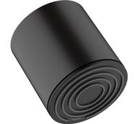 hansgrohe Pulsify S - Soffione doccia a risparmio idrico 6 l/min (EcoSmart+), Doccia a pioggia tondo (⌀ 105 mm) con 1 getto, con funzione anticalcare, nero opaco, 24132670