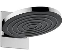 hansgrohe Pulsify S - Soffione doccia, Doccia a pioggia tondo (⌀ 260 mm) con 2 getti per montaggio a parete, con funzione anticalcare, cromo, 24150000