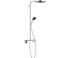 hansgrohe Pulsify S Système de douche 260 1 jet, économie deau (EcoSmart) avec ShowerTablet Select 400, 24221000, 24221000, Colorazione: cromo