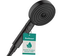 Hansgrohe Pulsify Select S soffione doccia 105, 3 tipi di getto, Relax, EcoSmart, 24111, Colorazione: Nero opaco - 24111670