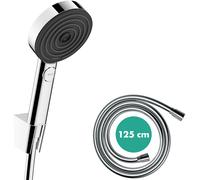 hansgrohe Pulsify Select S kit support de douche 105, 3jet Relaxation, incl. douchette à main, flexible de douche 1250mm, 24302000, 24302000, Colorazione: cromo