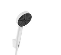 hansgrohe Pulsify Select S Set de support de douche 105 3jet Relaxation EcoSmart, avec flexibles de douche 125cm, 24306700, 24306700, Colorazione: Bianco opaco