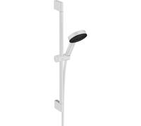 hansgrohe Pulsify Select S set de douche 105, 3jet Relaxation, barre de douche 650mm incluse, 24160700, 24160700, Colorazione: Bianco opaco