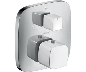 Hansgrohe PuraVida rubinetto per vasca e doccia da incasso con termostato cromo-bianco 15771400
