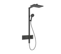 hansgrohe Raindance Alive Q colonna doccia con termostatico, 24581340, Raindance Alive Q nero cromato spazzolato/grafite [Rubinetteria Bagno > Colonne Doccia]
