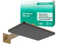 hansgrohe Raindance Alive Q Douche de tête 210/340 2jet, avec bras de douche, 24550140, 24550140, Colorazione: Bronzo spazzolato
