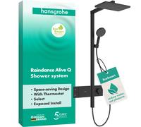 hansgrohe Raindance Alive Q système de douche 210/340 1jet EcoSmart avec ShowerSelect Comfort, 24581670, 24581670, Colorazione: nero opaco