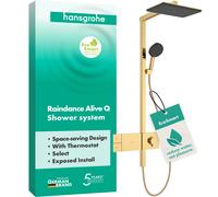 hansgrohe Raindance Alive Q système de douche 210/340 1jet EcoSmart avec ShowerSelect Comfort, 24581990, 24581990, Colorazione: Ottica in oro lucido