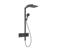 hansgrohe Raindance Alive Q système de douche 210/340 2jet EcoSmart avec ShowerSelect Comfort, 24591340, 24591340, Colorazione: Cromo nero spazzolato