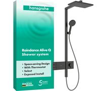 hansgrohe Raindance Alive Q système de douche 210/340 2jet avec ShowerSelect Comfort, 24590340, 24590340, Colorazione: Cromo nero spazzolato