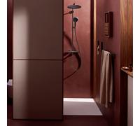 Hansgrohe Raindance Alive S set doccia a parete con termostato con soffione nero 24594340