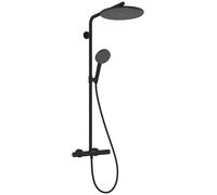 hansgrohe Raindance Alive S Puro système de douche 300 1jet avec élément Ecostat, 24592670, 24592670, Colorazione: nero opaco