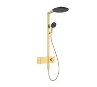 hansgrohe Raindance Alive S sistema doccia, 1 tipo di getto, termostatico, 24582990, Raindance Alive S oro/grafite [Rubinetteria Bagno > Colonne Doccia]