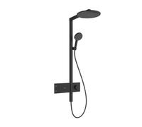 hansgrohe Raindance Alive S sistema doccia, 1 tipo di getto, termostatico, 24583670, Raindance Alive S nero opaco/grafite [Rubinetteria Bagno > Colonne Doccia]