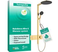 hansgrohe Raindance Alive S système de douche 300 1jet EcoSmart avec ShowerSelect Comfort, 24583990, 24583990, Colorazione: Ottica in oro lucido