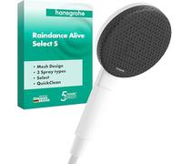 hansgrohe Raindance Alive Select S - Doccetta per doccia, Doccino con 3 getti (incl. PowderRain), Soffione doccia tondo con funzione anticalcare, bianco opaco, 24500700