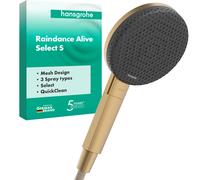 hansgrohe Raindance Alive Select S Douchette à main 125 3jet, 24500140, 24500140, Colorazione: Bronzo spazzolato