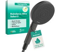 hansgrohe Raindance Alive Select S Douchette à main 125 3jet EcoSmart, 24511340, 24511340, Colorazione: Cromo nero spazzolato