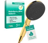 hansgrohe Raindance Alive Select S Douchette à main 125 3jet EcoSmart, 24511990, 24511990, Colorazione: Ottica in oro lucido