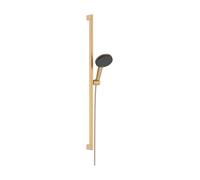 hansgrohe Raindance Alive Select S set de douche 125 3-jet EcoSmart avec barre de douche Unica E PURO 90cm et supports de douche Easy Slide, 24601140, 24601140, Colorazione: Bronzo spazzolato