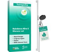 hansgrohe Raindance Alive Select S set de douche 125 3jet EcoSmart avec barre de douche Unica E PURO 90 cm et support de douche Easy Slide, 24601000, 24601000, Colorazione: cromo