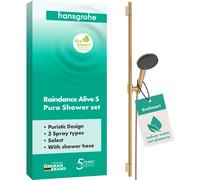 hansgrohe Raindance Alive Select S Set de douche 125 3jet EcoSmart avec barre de douche Unica S PURO 90 cm, 24603140, 24603140, Colorazione: Bronzo spazzolato