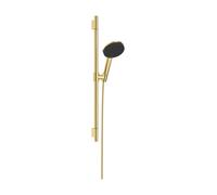 hansgrohe Raindance Alive Select S Set de support de douche 125, 3-jet EcoSmart avec barre de douche Unica S PURO 65cm, 24602990, 24602990, Colorazione: Ottica in oro lucido