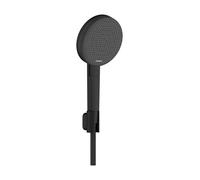 hansgrohe Raindance Alive Select S Set de support de douche 125, 3jet EcoSmart avec flexible de douche Designflex textile 160cm, 24611670, 24611670, Colorazione: nero opaco