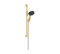 hansgrohe Raindance Alive Select S Set de supports de douche 125, 3-jet EcoSmart avec barre de douche Unica E PURO 65cm et support de douche Easy Slide, 24600990, 24600990, Colorazione: Ottica in oro