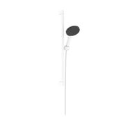 hansgrohe Raindance Alive Select S Set de supports de douche 125, 3-jet EcoSmart avec barre de douche Unica E PURO 65cm et support de douche Easy Slide, 24600700, 24600700, Colorazione: Bianco opaco