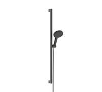 hansgrohe Raindance Alive Select S set doccia con asta saliscendi, 3 tipi di getto, 24601340, Raindance Alive Select S nero cromato spazzolato/grafite [Rubinetteria Bagno > Set Doccia]