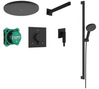 Hansgrohe Raindance Alive Select S set doccia da incasso con termostato con soffione nero 24622670