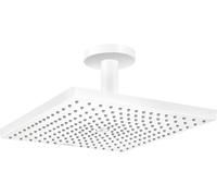 Soffione Raindance E 300 Air 1jet a mano, con attacco a soffitto, colorazione: Neve (bianco opaco)
