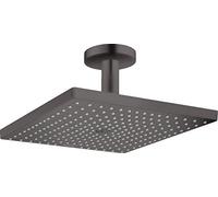 hansgrohe Raindance E Soffione doccia 300 1 getto con connessione soffitto, cromo nero satinato, 26250340