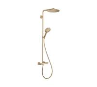 hansgrohe Raindance S Système de douche 240 1jet, PowderRain, avec thermostat, EcoSmart, 28825140, 28825140, Colorazione: Bronzo spazzolato