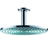 Hansgrohe Raindance - Soffione doccia S 240 Air a getto singolo EcoSmart 9 l/min, erogazione a soffitto 100 mm, cromato 27463000