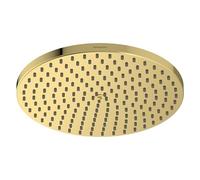 hansgrohe Raindance S - Soffione doccia a risparmio idrico (EcoSmart), Doccia a pioggia con1 getto (PowderRain) per montaggio a parete/soffitto, con funzione anticalcare, oro lucido, 27624990