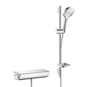 hansgrohe Raindance Select E rubinetto doccia esterno con termostatico, 27038400, Raindance Select E bianco/cromo [Rubinetteria Bagno > Rubinetteria Doccia]