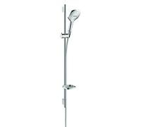 hansgrohe Raindance Select E Set doccia 120 3 getti EcoSmart 9 l/min con asta doccia 90 cm e portasapone, cromo, 26623000