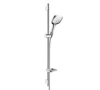 hansgrohe Raindance Select E set doccia con asta saliscendi e mensola, 3 tipi di getto, 27857000, Raindance Select E cromo [Rubinetteria Bagno > Set Doccia]