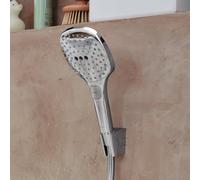 hansgrohe Raindance Select E set doccia con supporto, 3 tipi di getto, 26700000, Raindance Select E cromo [Rubinetteria Bagno > Set Doccia]