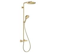 hansgrohe Raindance Select S 240 1jet P PowderRain Douchette avec thermostat, 27633990, 27633990, Colorazione: Ottica in oro lucido