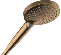 hansgrohe Raindance Select S - Doccetta per doccia a risparmio idrico 5,7 l/min (EcoSmart+), Doccino con 3 getti (incl. PowderRain), Soffione doccia, funzione anticalcare, bronzo spazzolato, 26516140