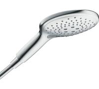 hansgrohe Raindance Select S - Doccetta per doccia, Doccino con 3 getti, Soffione doccia rotondo (⌀ 150 mm) con funzione anticalcare, cromo, 28587000