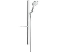 Hansgrohe Raindance Select S - Set doccia 120, 3 getti, asta doccia 900 mm, bianco/cromato 27648400